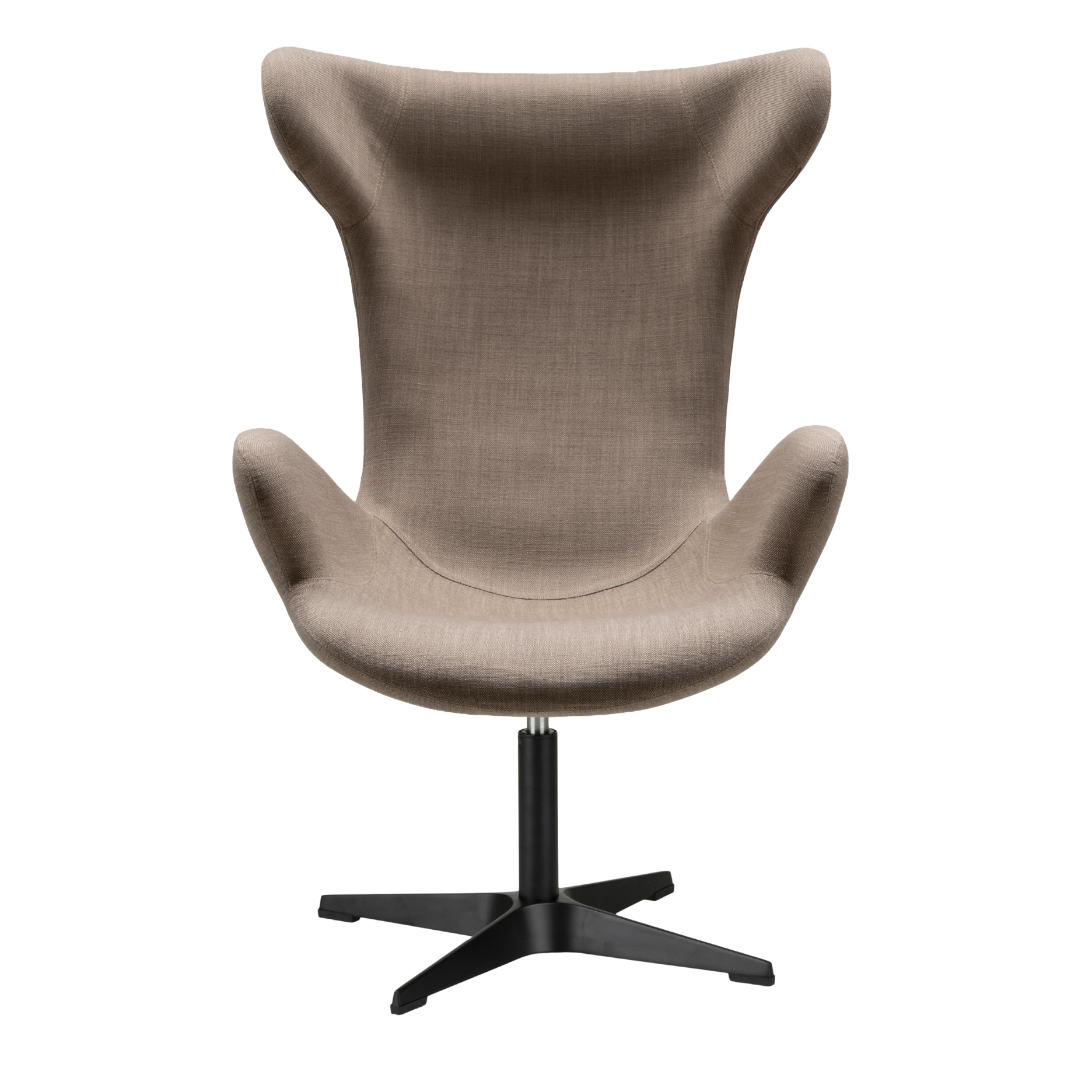 Victor loungestol stof m. sort drejesokkel